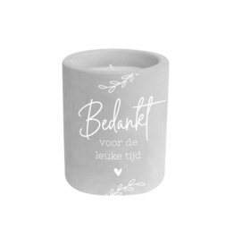 pd party Cement Candle - Leuke Tijd
