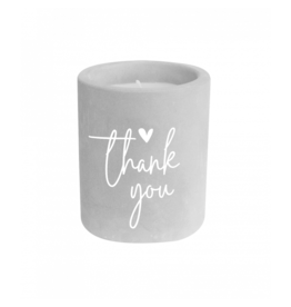pd party Cement Candle - Thank You