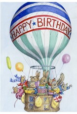 The Porch Fairies Nostalgia World Card "Happy Birthday Balloon"