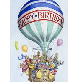 The Porch Fairies Nostalgia World Card "Happy Birthday Balloon"
