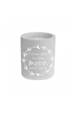 pd party Cement Candle - To the moon and back