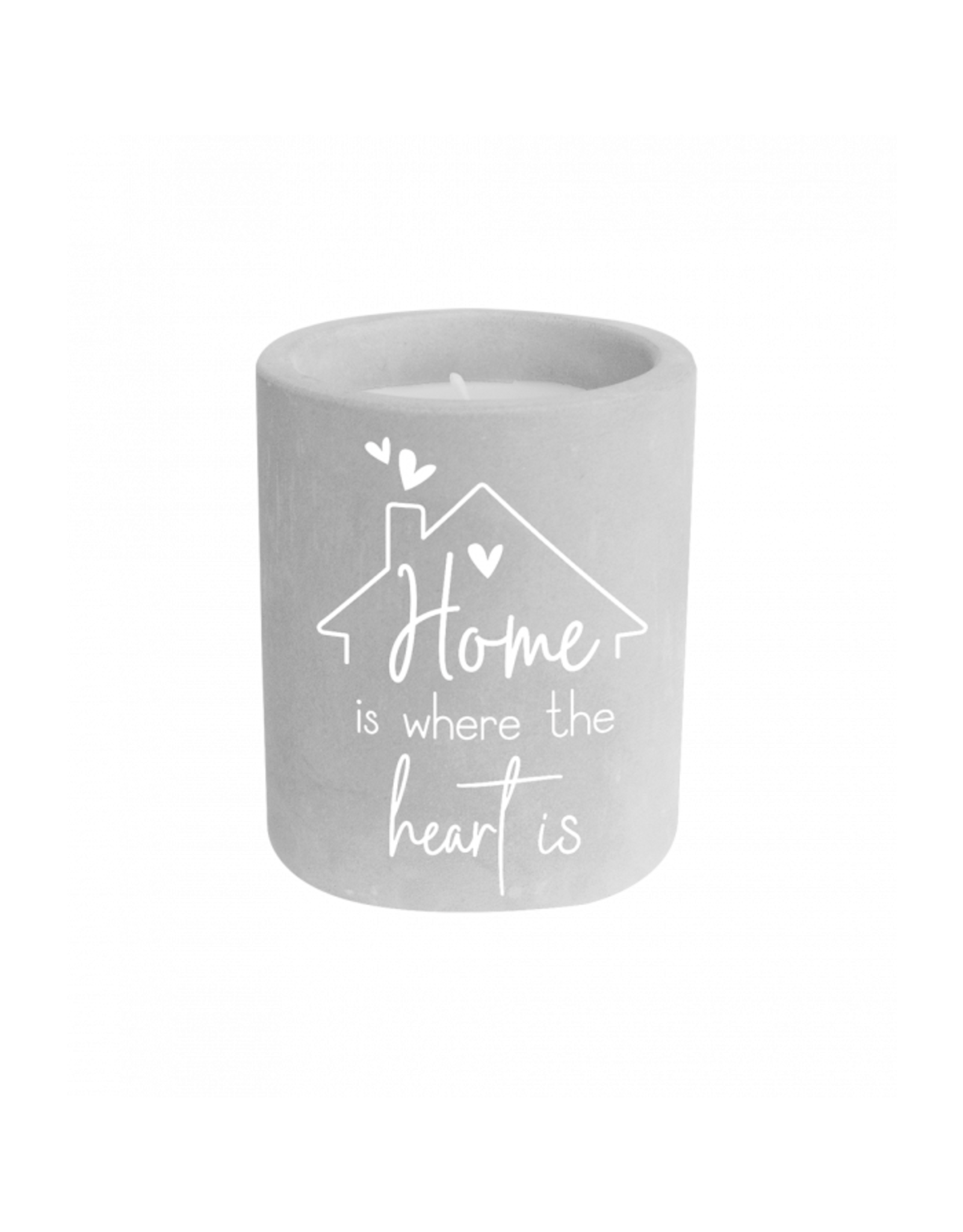 pd party Cement Candle - Home is where the heart is