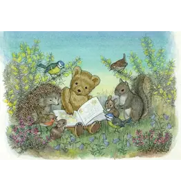 The Porch Fairies Nostalgia World Card "Read us a Story"