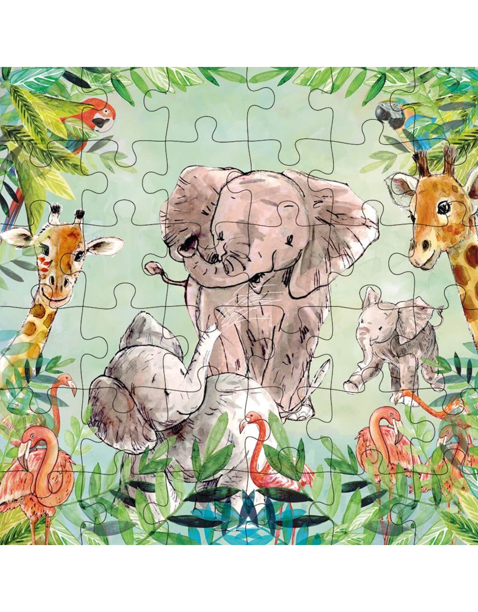 Animal Friends Animal Friends Card + Puzzle "Wildlife"