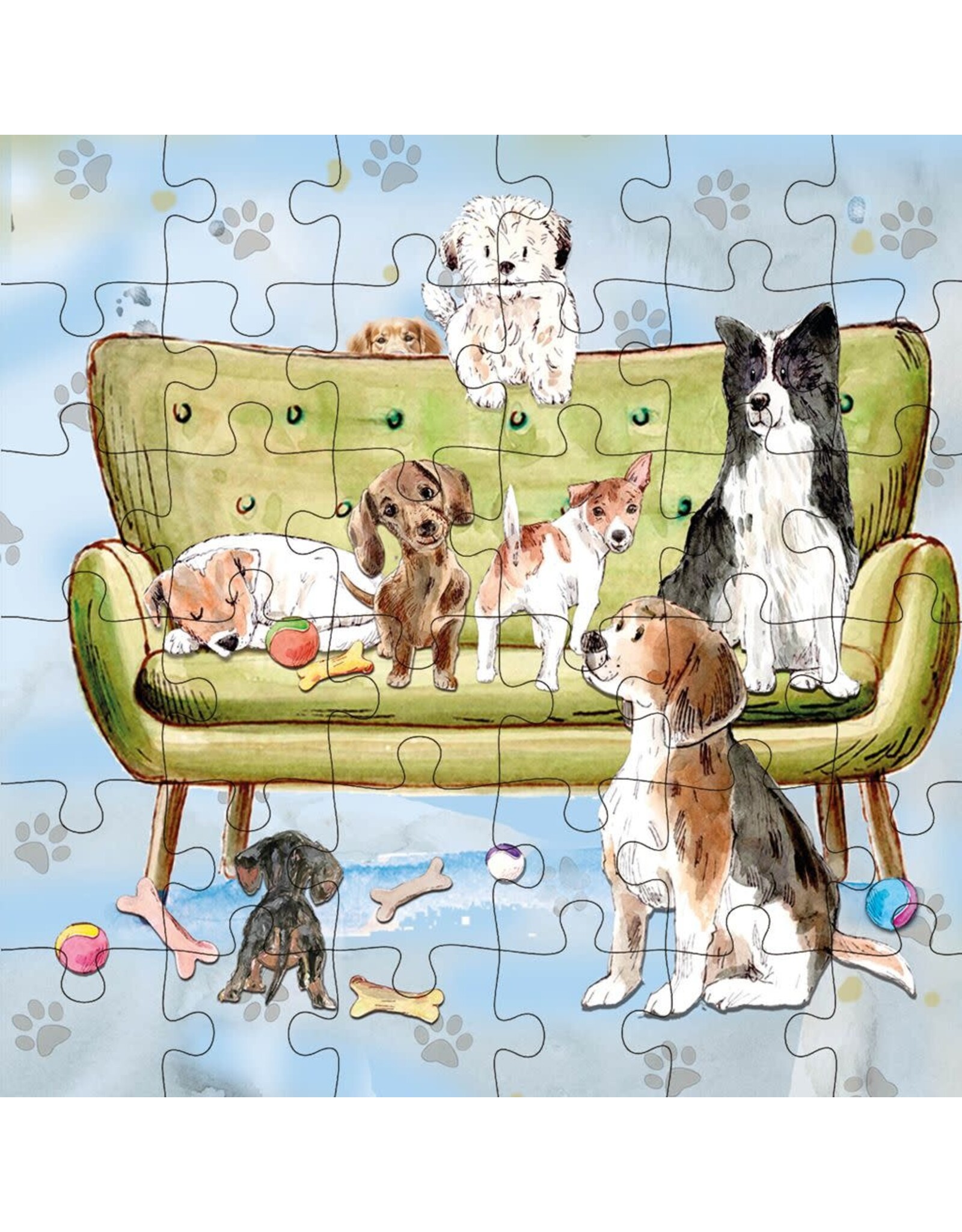 Animal Friends Animal Friends Card + Puzzle "Dogs"