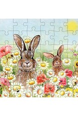 Animal Friends Animal Friends Card + Puzzle "Hares"