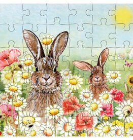 Animal Friends Animal Friends Card + Puzzle "Hares"