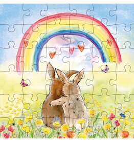 Animal Friends Animal Friends Card + Puzzle "Rainbow"