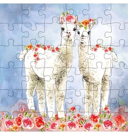 Animal Friends Animal Friends Card + Puzzle "Alpaca"