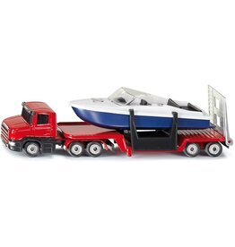 Siku Siku 1613 - Dieplader met Speedboot