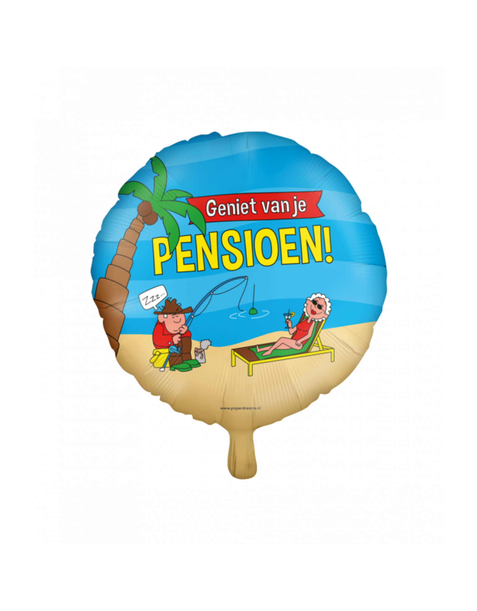 pd party "Pensioen" Folieballon