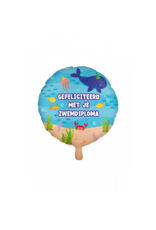 pd party "Zwemdiploma" Folieballon