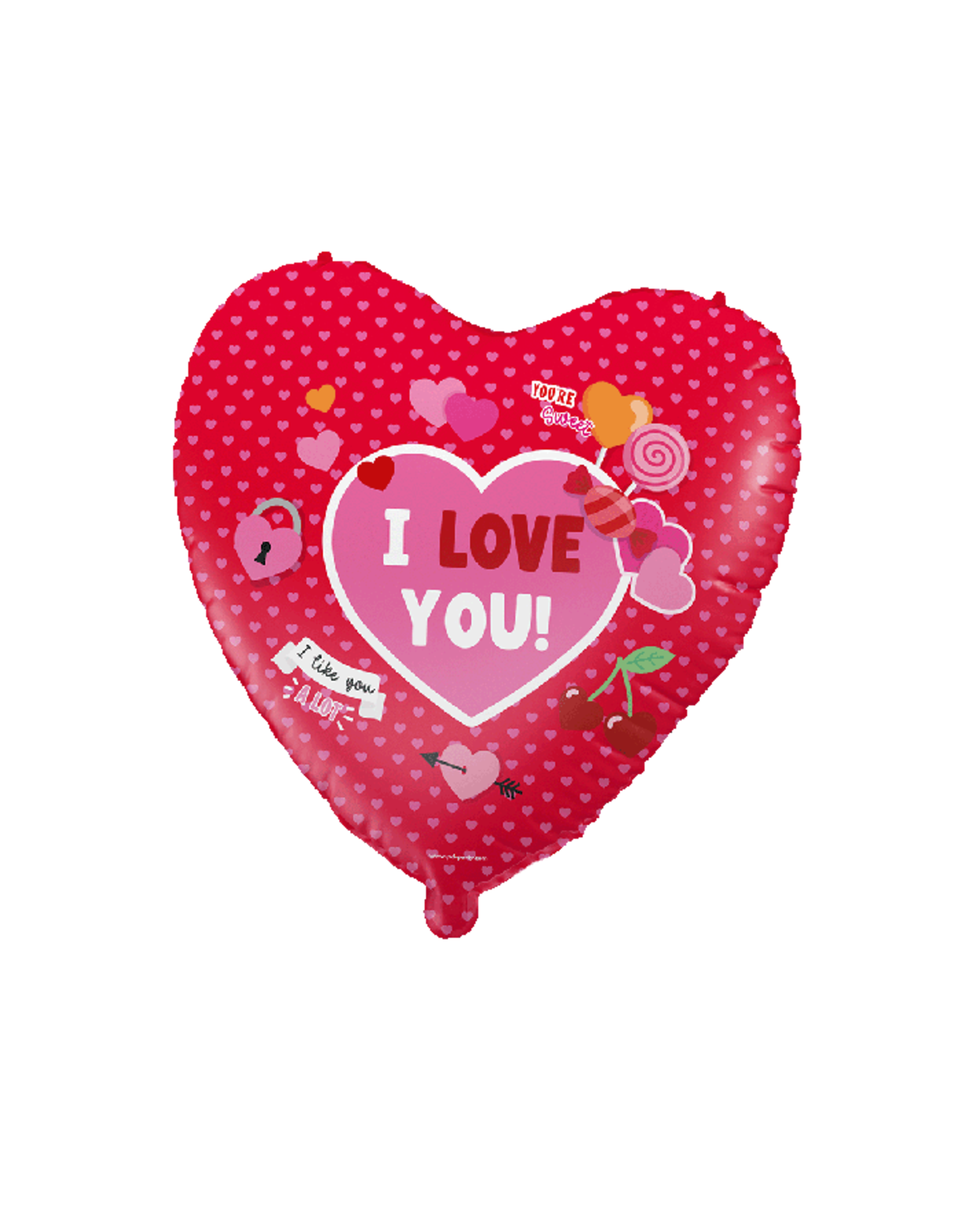 pd party "I Love You" Folieballon