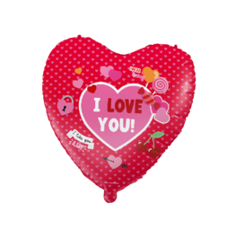 pd party "I Love You" Folieballon