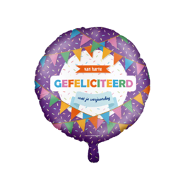 pd party "Van Harte Gefeliciteerd" Folieballon