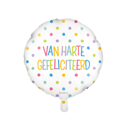 pd party "Van Harte Gefeliciteerd" Folieballon