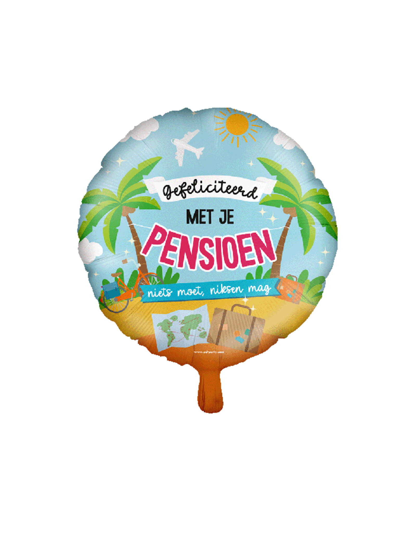pd party "Gefeliciteerd met je Pensioen" Folieballon