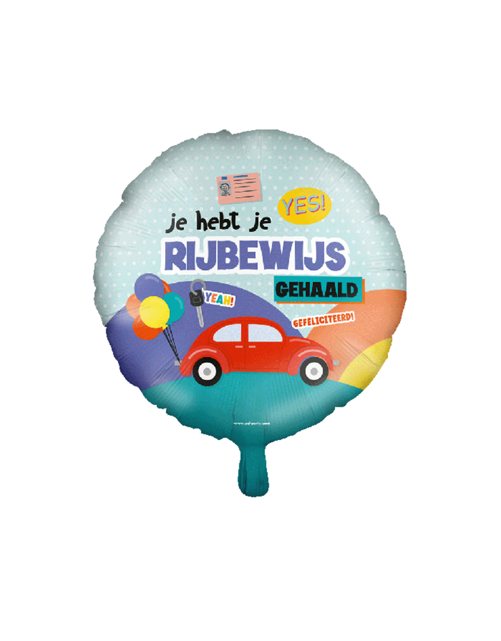 pd party "Rijbewijs" Folieballon