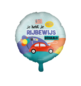 pd party "Rijbewijs" Folieballon