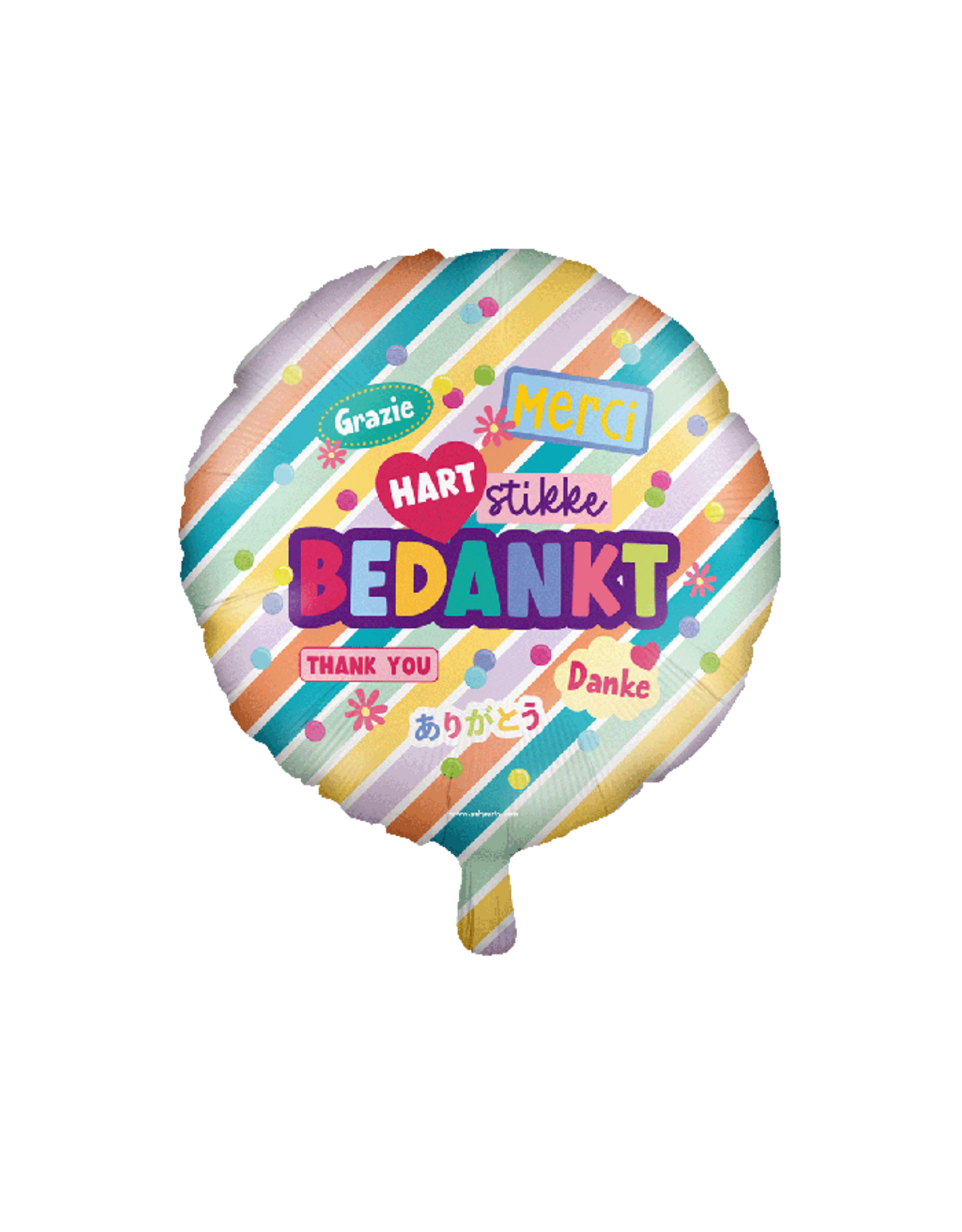 pd party "Bedankt" Folieballon