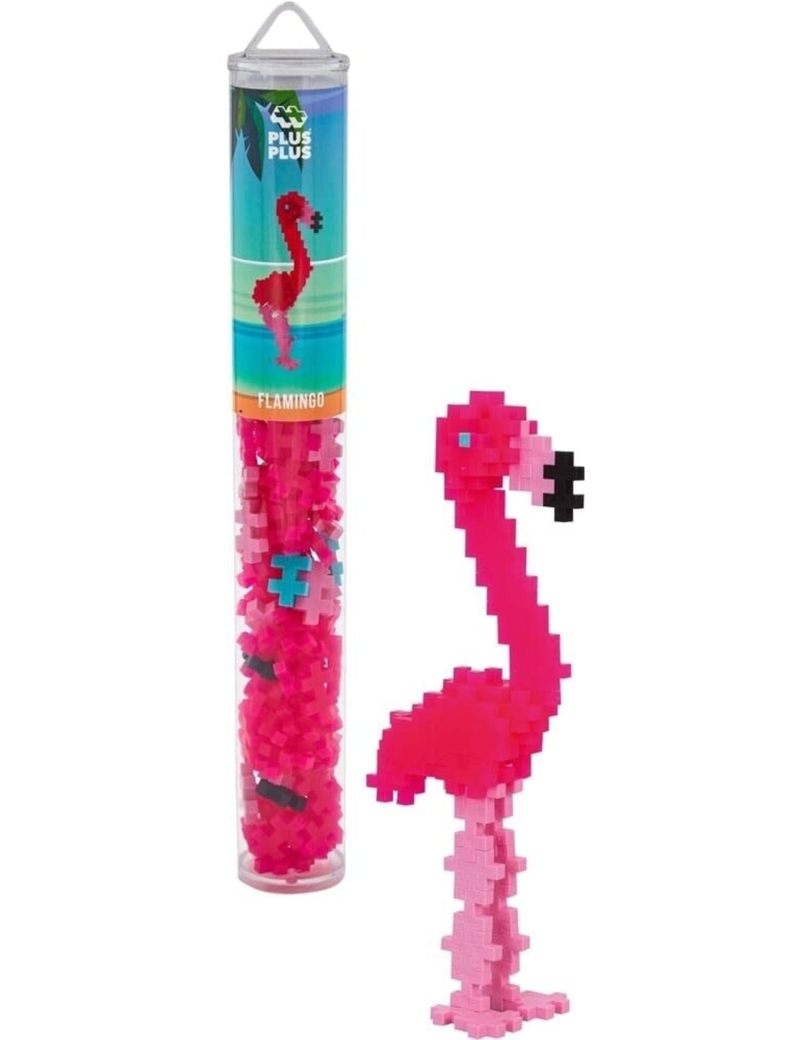 Plus-Plus Tube 100 pcs - Flamingo