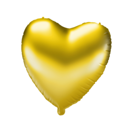 pd party "Goud hart" Folieballon