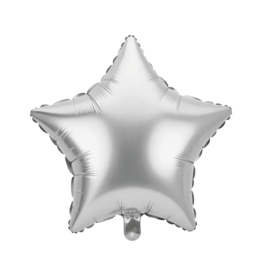 pd party "Zilveren Ster" Folieballon