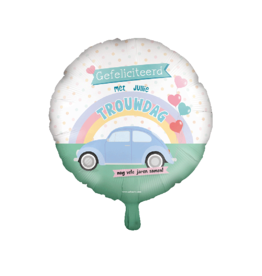 pd party "Gefeliciteerd met jullie Trouwdag" Folieballon