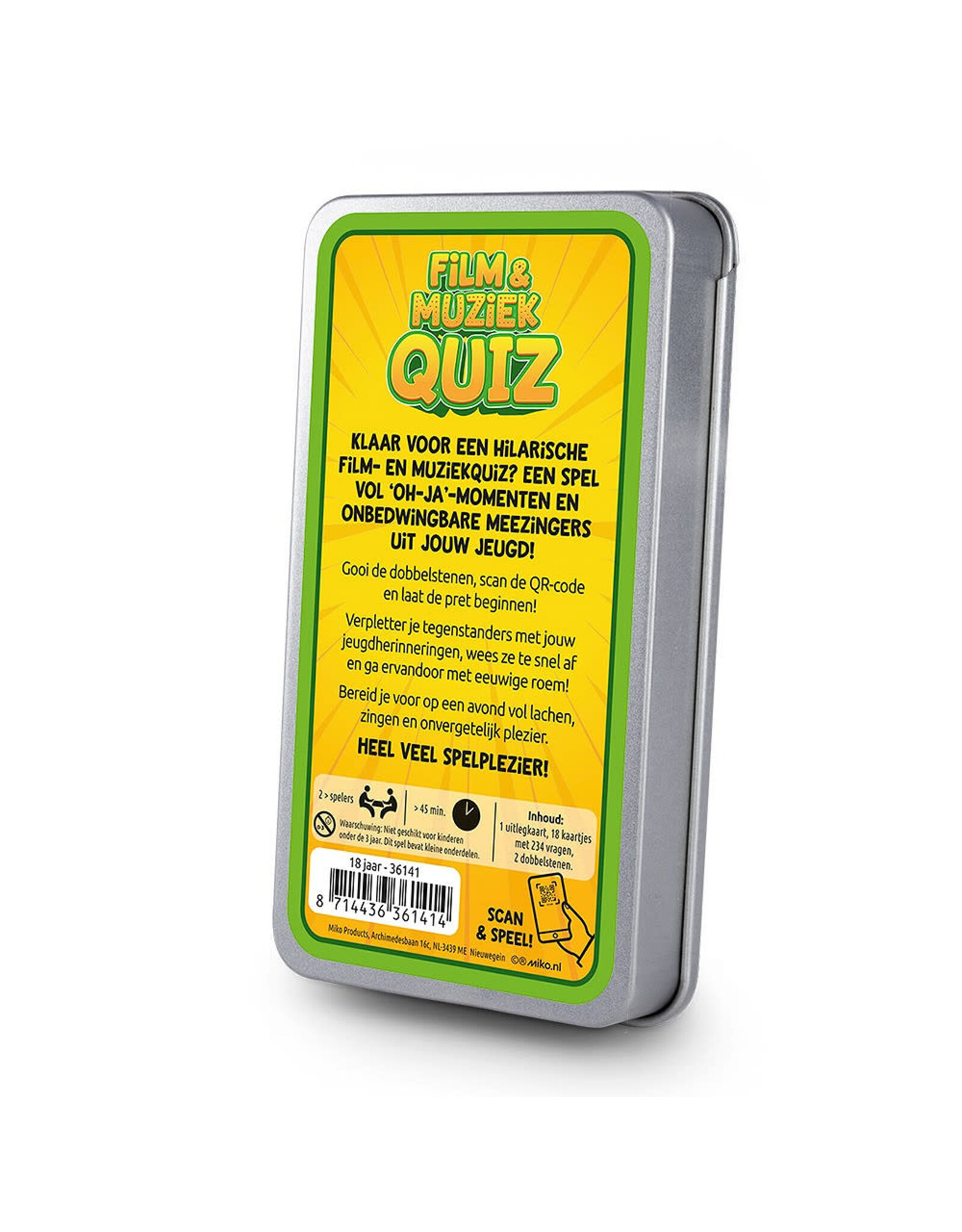 Film & Muziek Quiz - 18 jaar