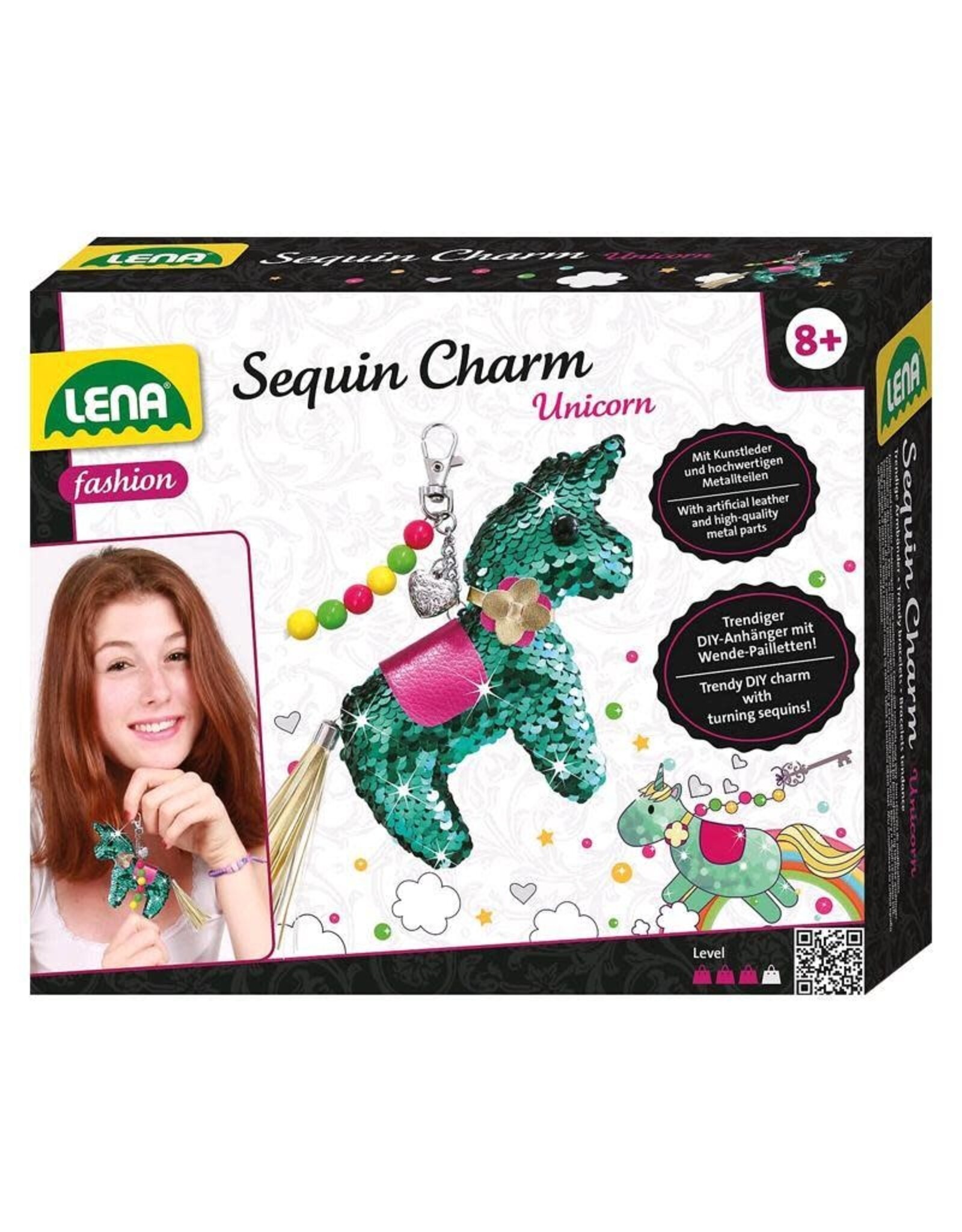 Sequin Charm Unicorn