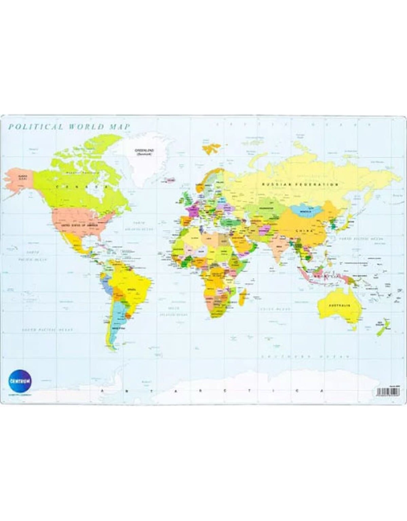 Wereldkaart Onderlegger