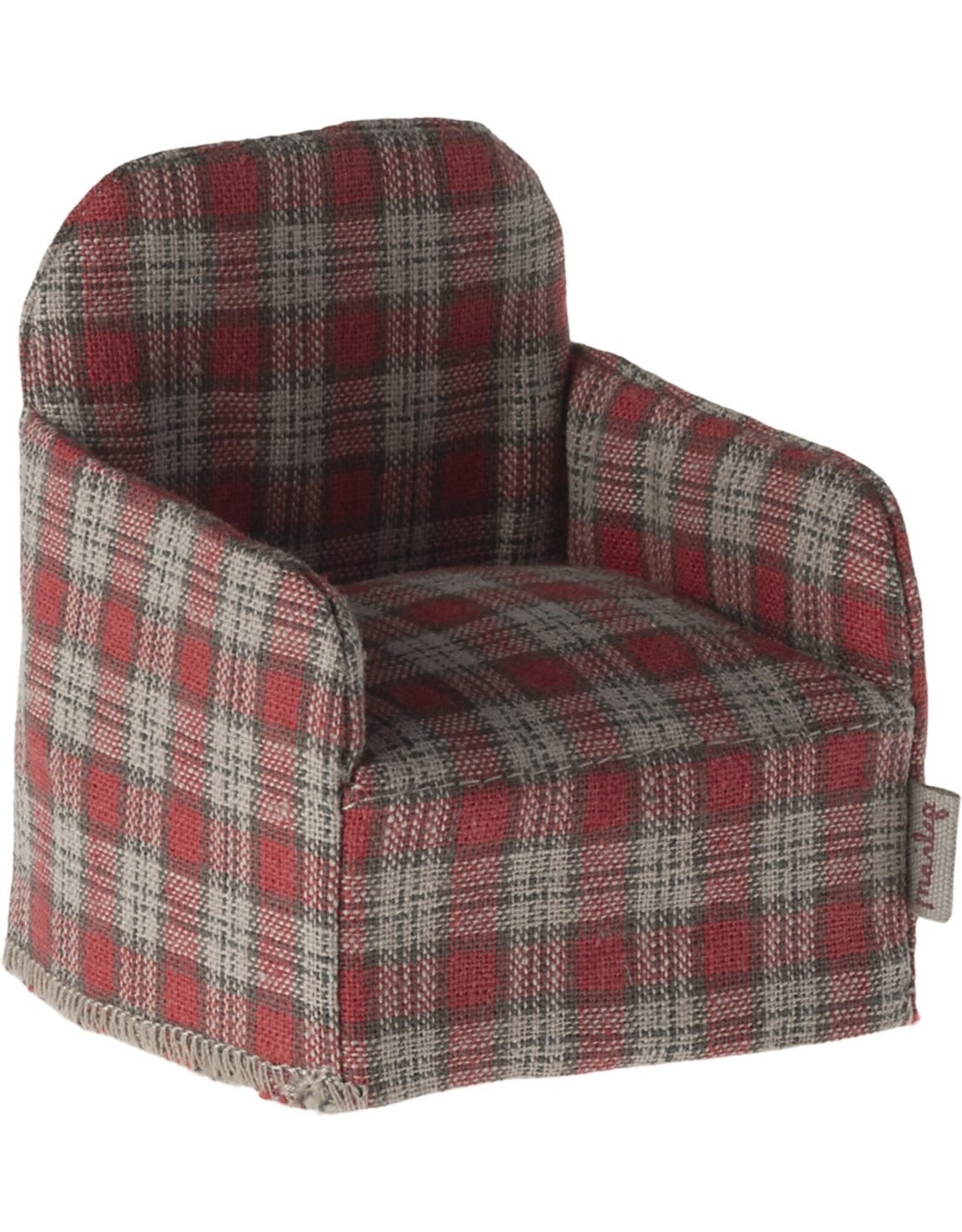 Maileg Chair Mouse  - Red Checker
