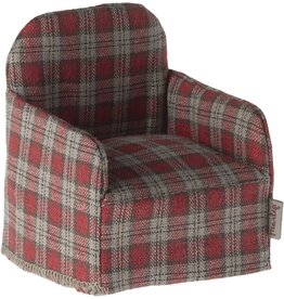 Maileg Chair Mouse  - Red Checker