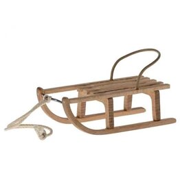 Maileg Wooden Sled - Winter Mouse