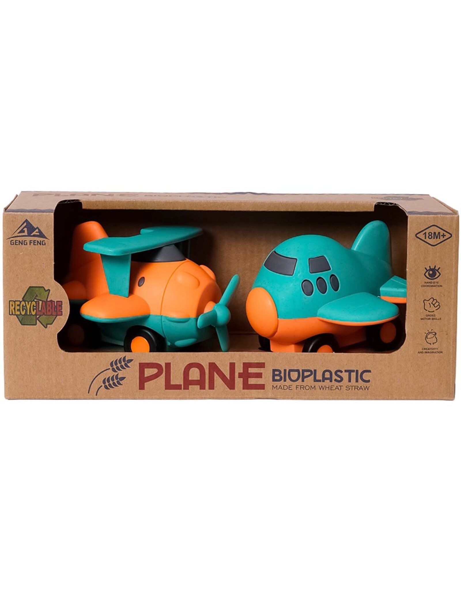 BIOplastic helicopter-vliegtuig set 2