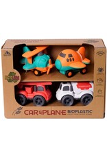 BIOplastic  auto-vliegtuig set 4-delig