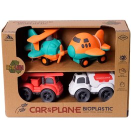 BIOplastic  auto-vliegtuig set 4-delig