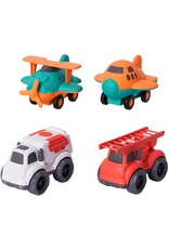 BIOplastic  auto-vliegtuig set 4-delig