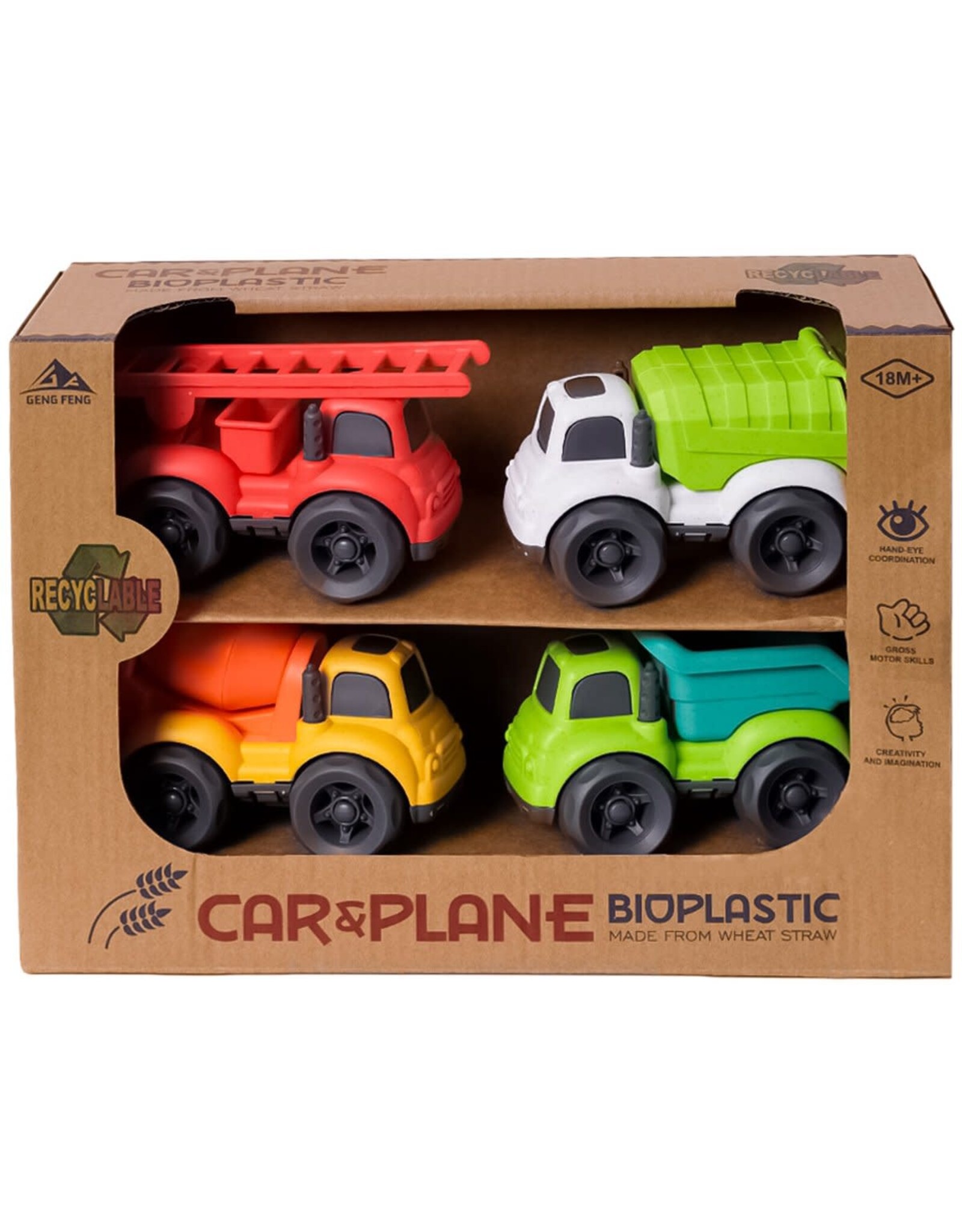 BIOplastic Vrachtwagenset 4-delig