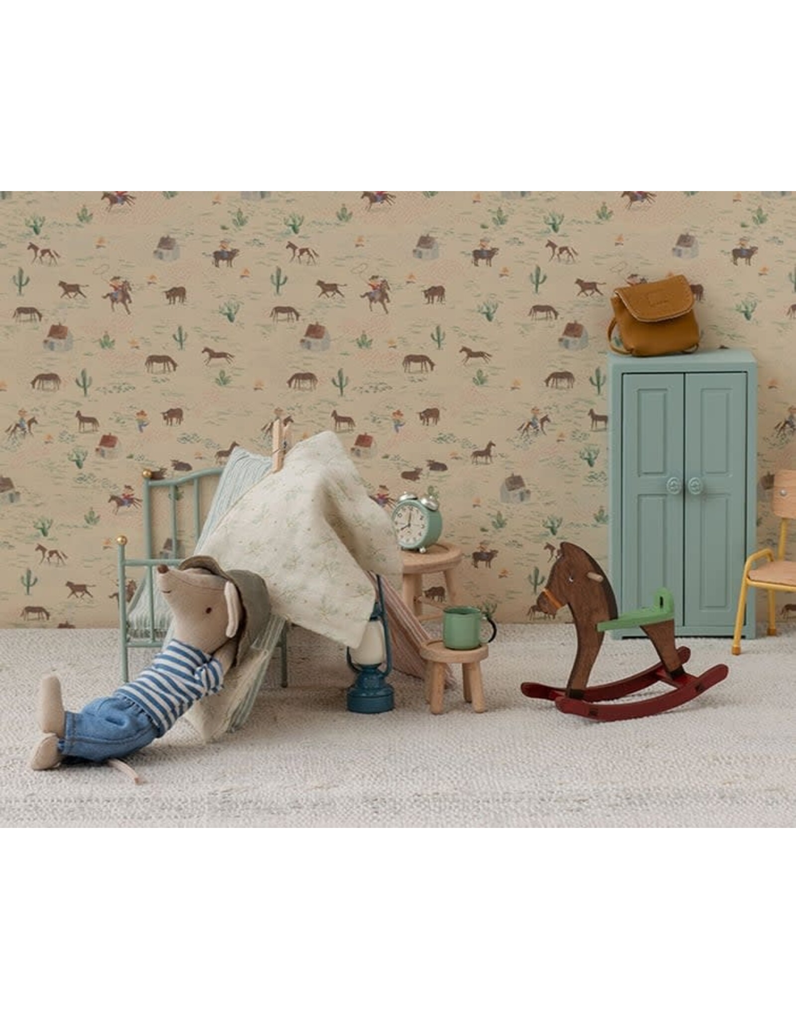 Maileg Rocking Horse Mouse - Brown