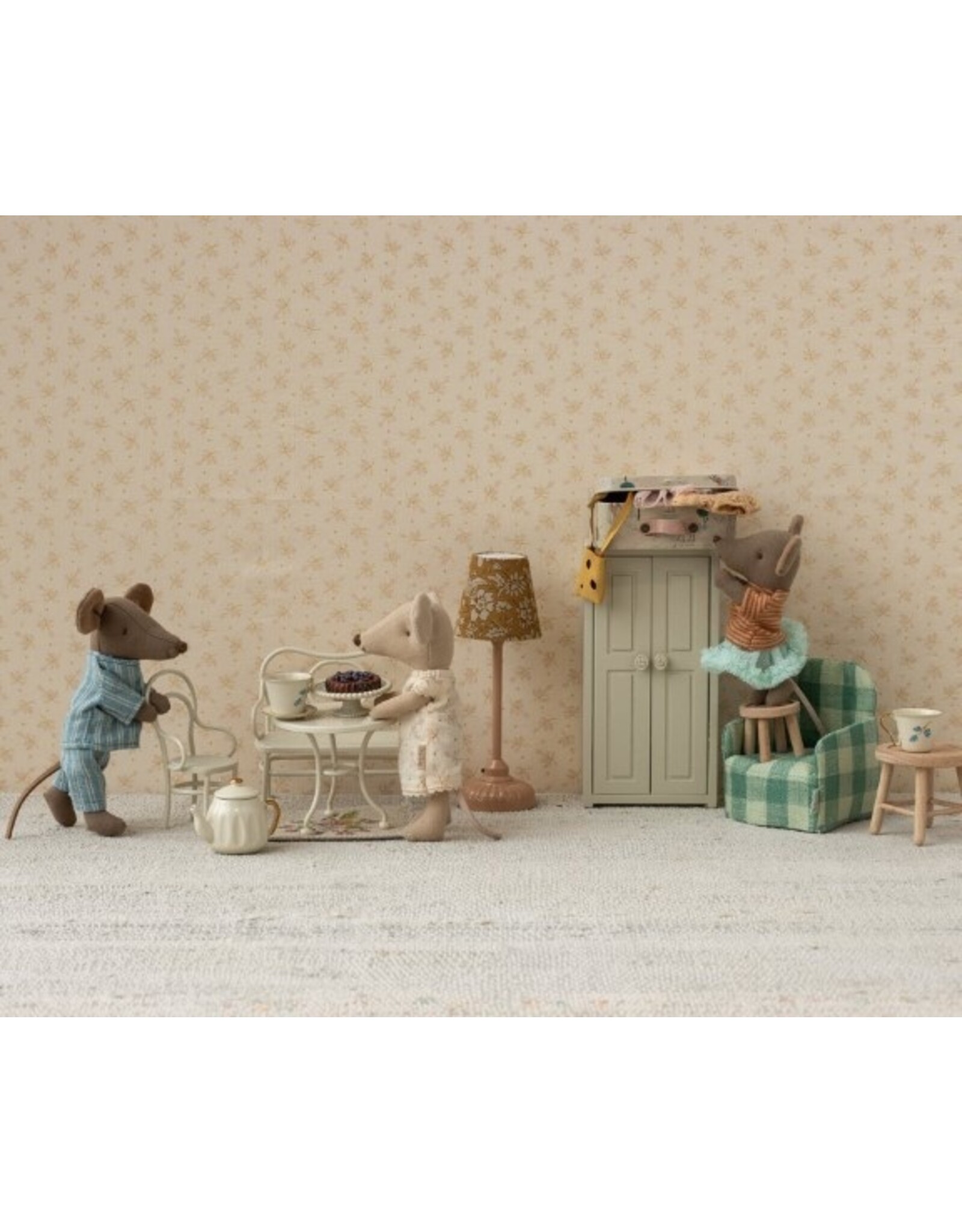 Maileg Café Set Mouse Small - Off white