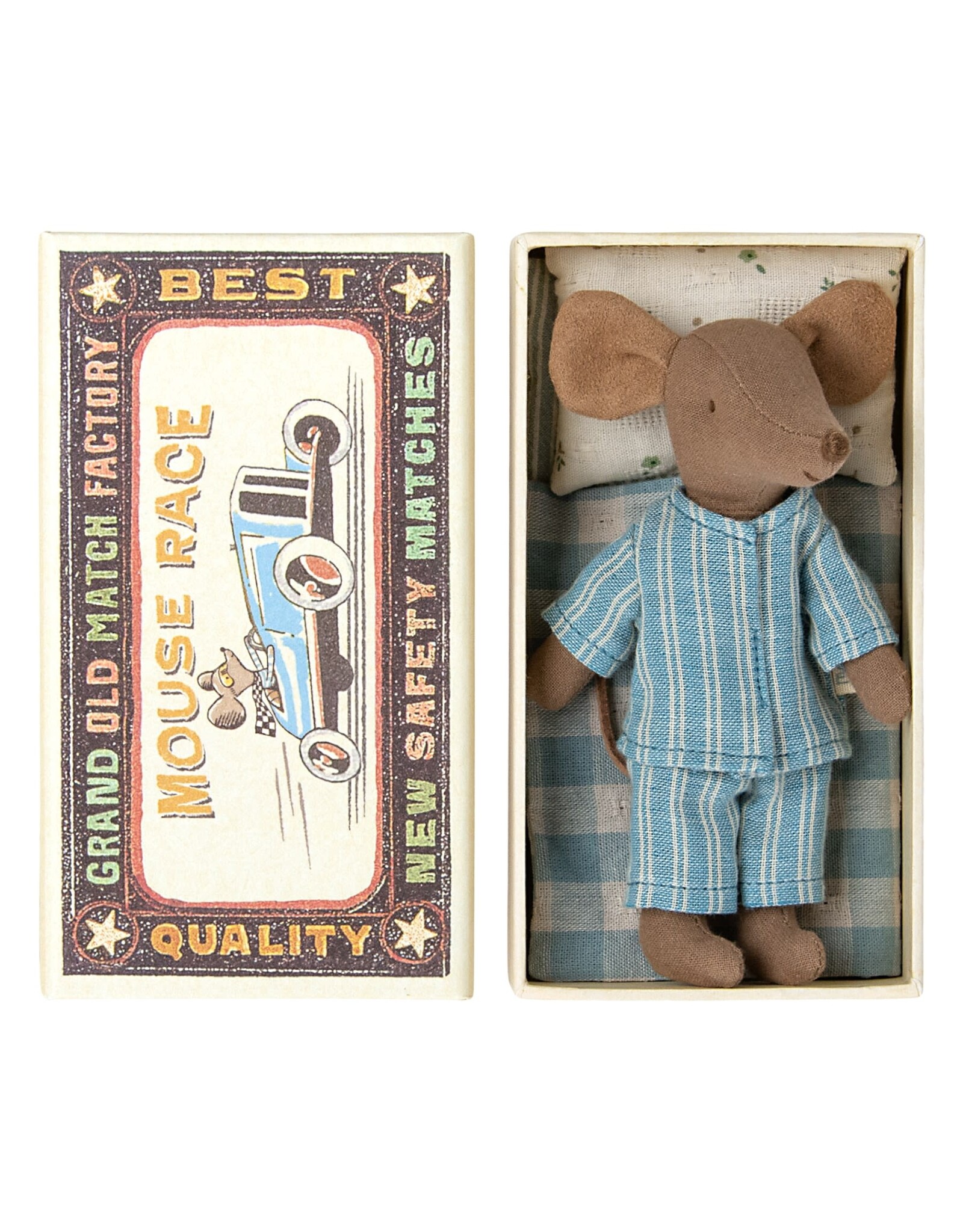 Maileg Big Brother Mouse in Matchbox - Pyjama