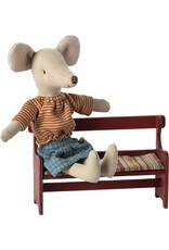 Maileg Bench Mouse - Red