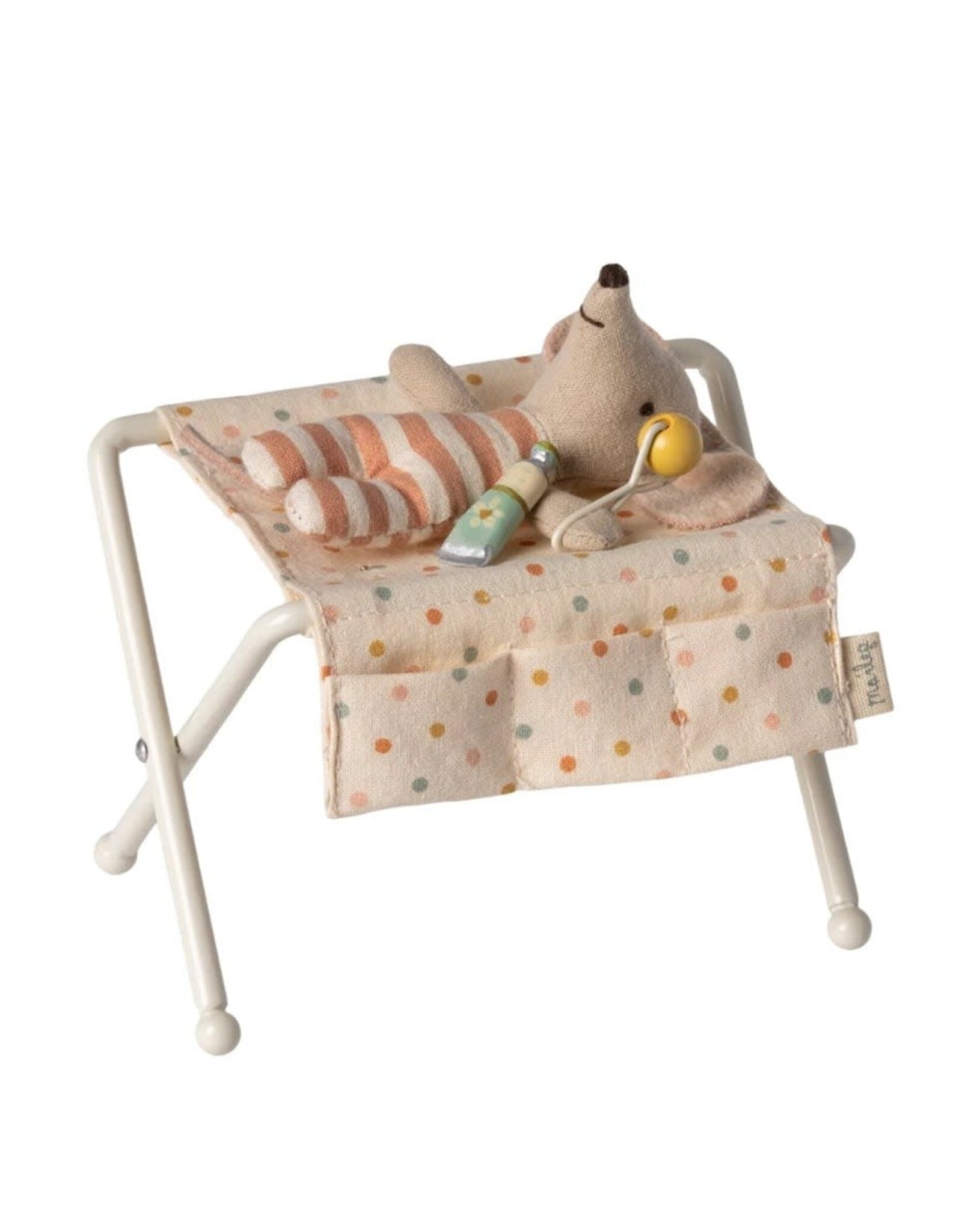 Maileg Nursery Table Baby Mouse - Off white