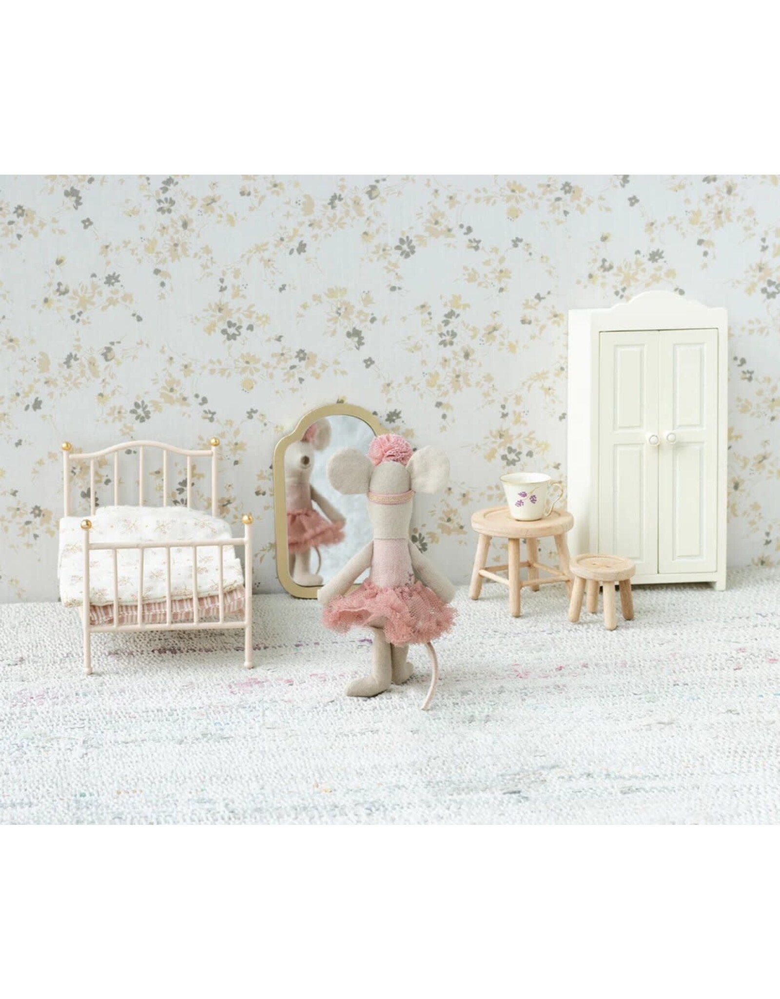 Maileg Vintage Bed Mouse - Rose