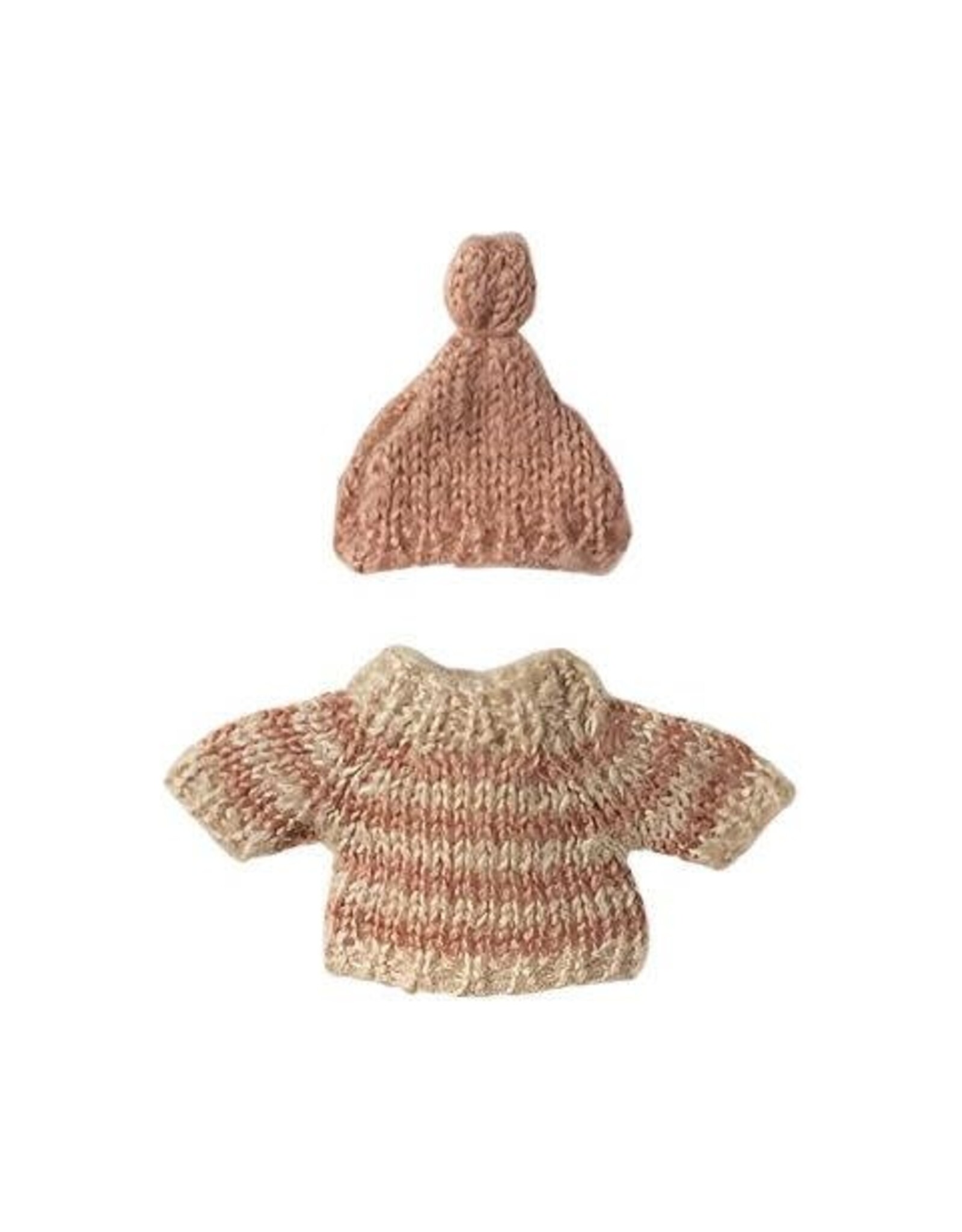 Maileg Knitted Sweater and Hat - Big Sister Mouse