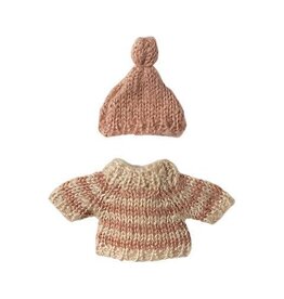 Maileg Knitted Sweater and Hat - Big Sister Mouse