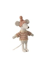 Maileg Knitted Sweater and Hat - Big Sister Mouse