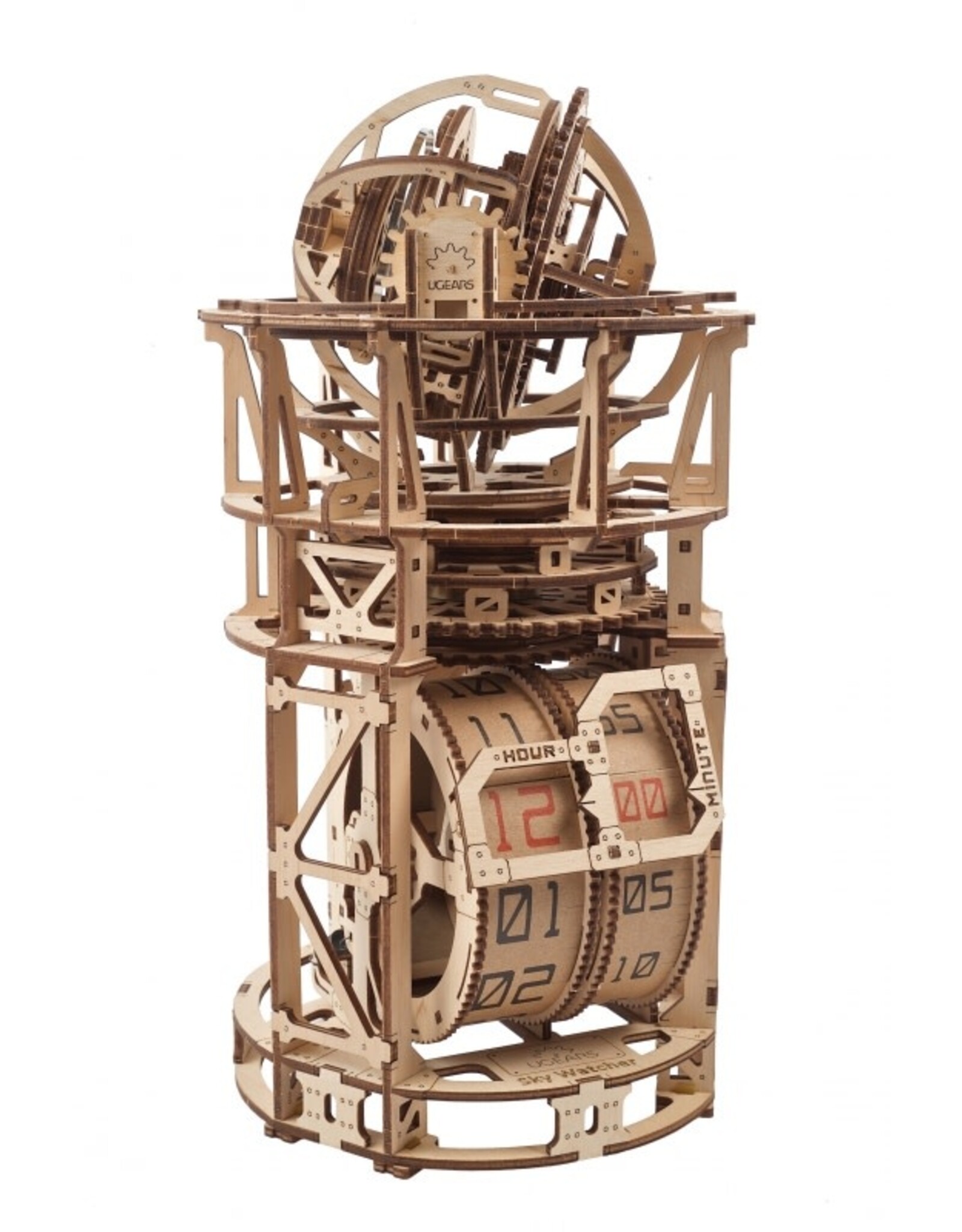Ugears Houten Modelbouw - Sky Watcher Tourbillon Tafelklok