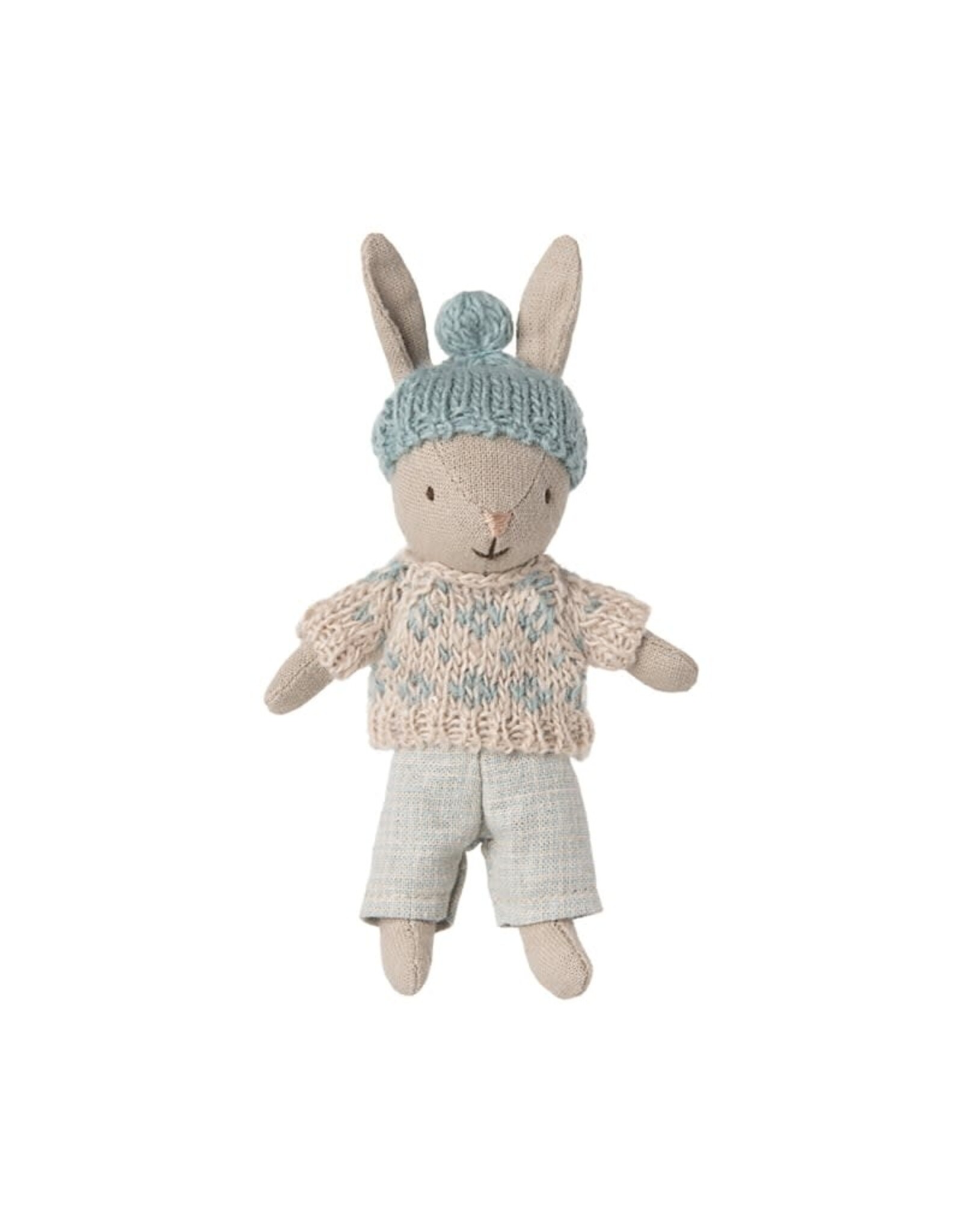 Maileg Winter Rabbit Micro - Sand Mint